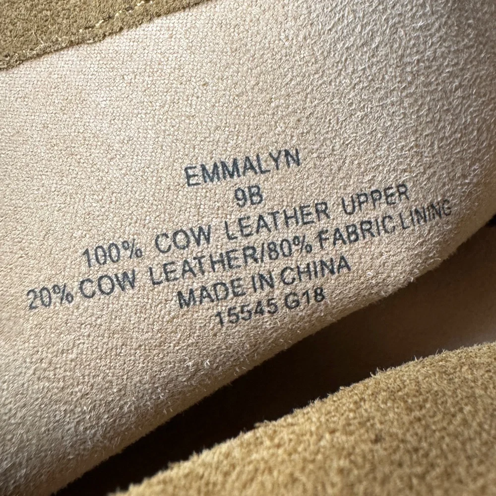 POLO by Ralph Lauren ‘Emmalyn’ Camel Tan Suede Leather Over Knee Boots US 9 B